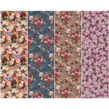 Lenços de seda impressos Digital padrão de flores de moda (C-011)